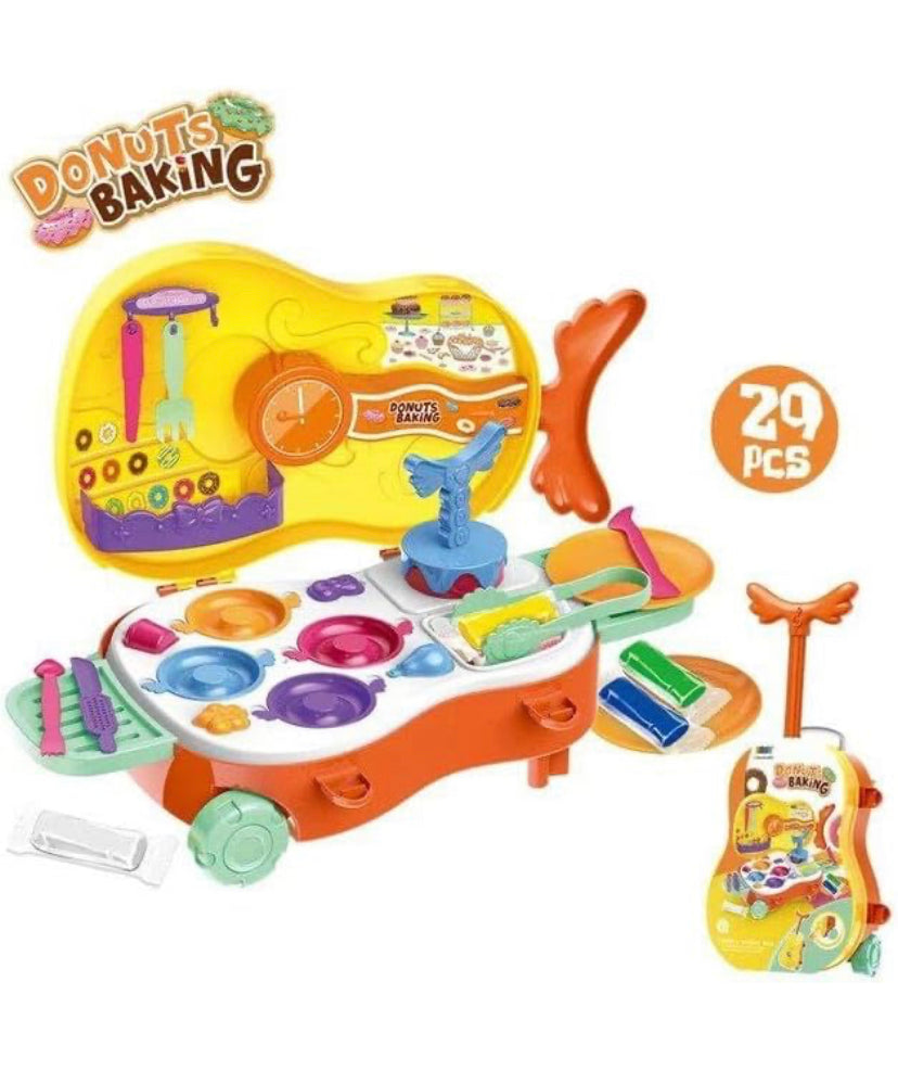 Violin Shaped Fast Food Donuts Baking Party Play Set