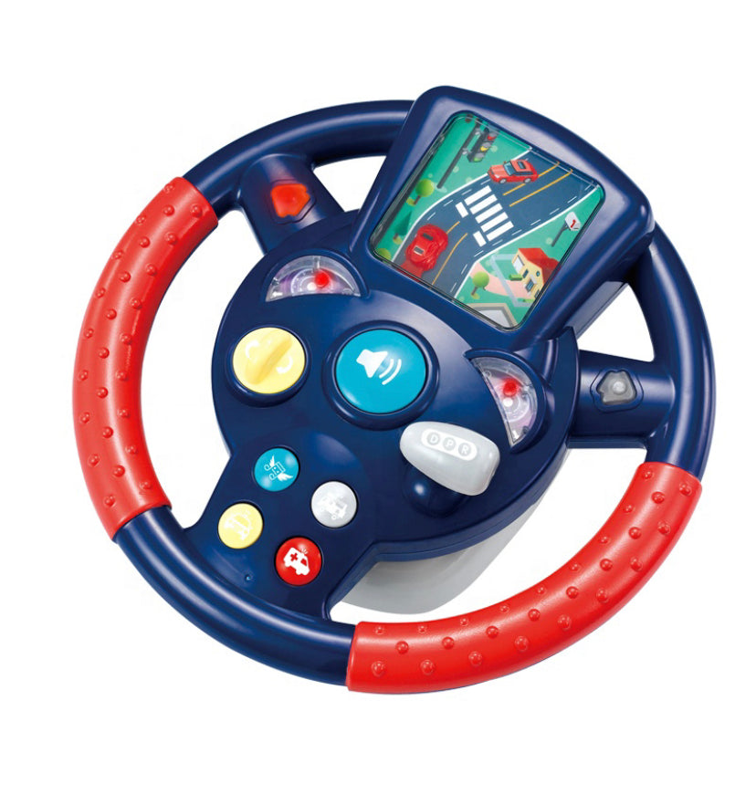 Big size Musical Steering Wheel With Light & Music for Kids  - car racing steering for kids playmaster toys