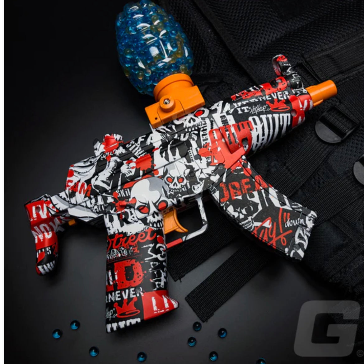 Full speed Automatic jelly blaster gun - + orbeezz Gun - rechargeable jelly shot gun - water bomb