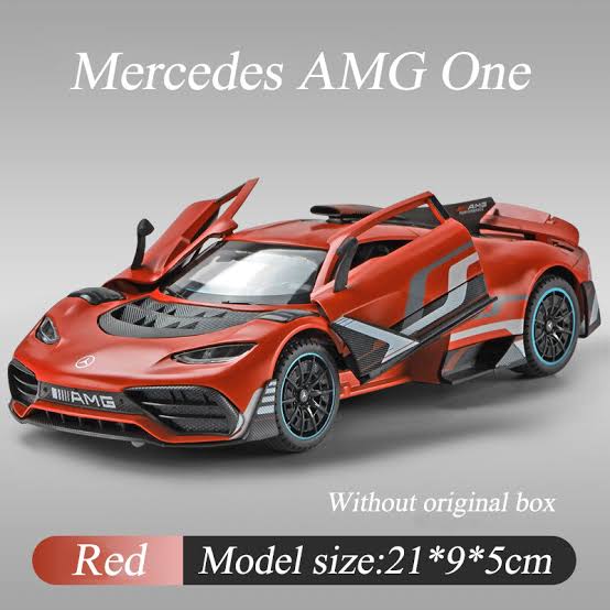 Diecast Metal mercedes benz AMG One Pullback Toy Car scale model 1:24 for Kids