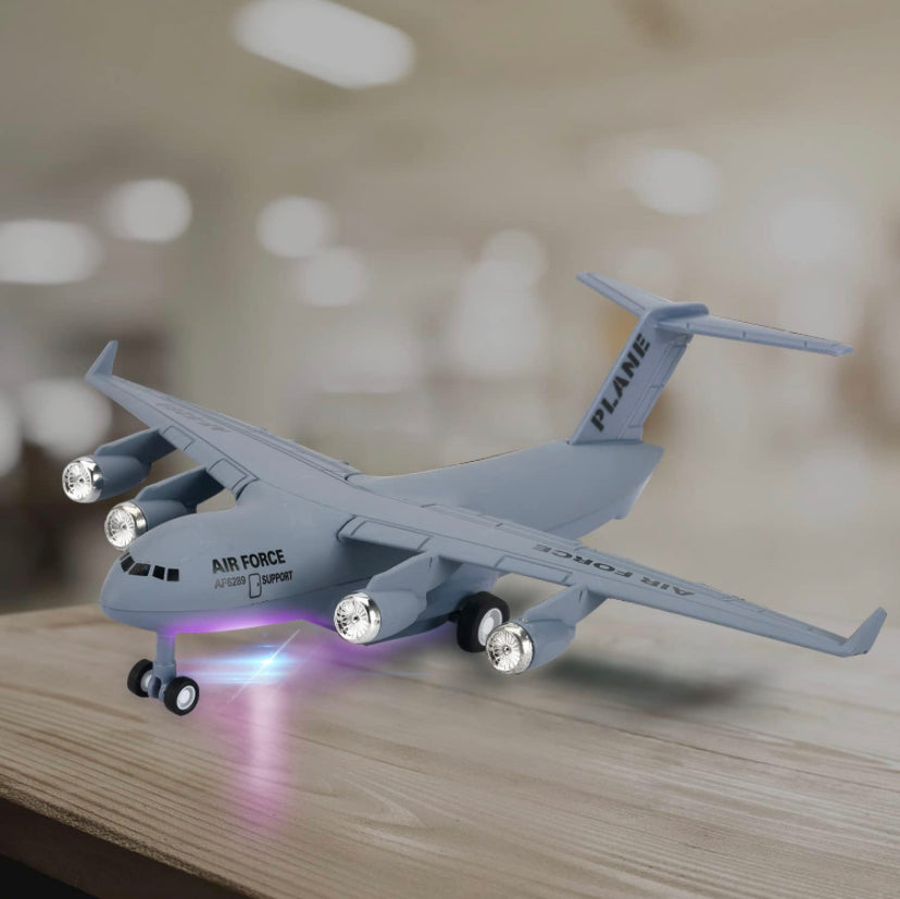 Scale Alloy Transport Planes Model with Pull Back Action and Music