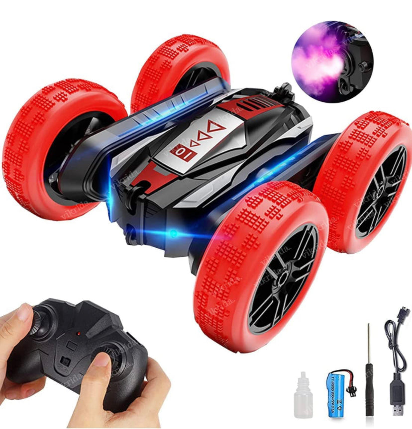 Spray Stunt Remote Control Car with Headlights – Play Masters