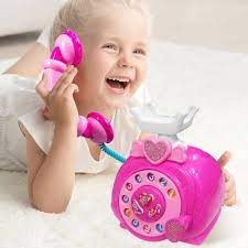 Playmaster Classic Old Style Musical Landline Telephone with Story & Poetry Sound For Kids - playmaster toys