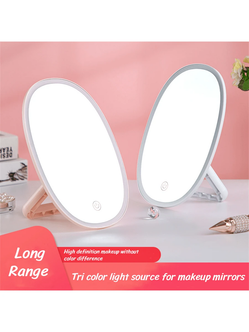 Smart LED Makeup Mirror with Touch Screen, and USB Rechargeable - SHEESHA