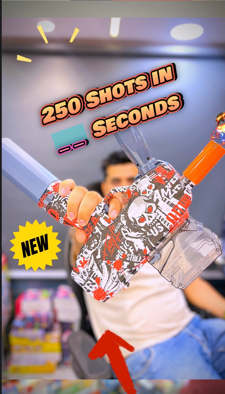 Most powerfull Automatic jellygun Mp9 orbeezz Gun - jelly ahot gun - water bomb