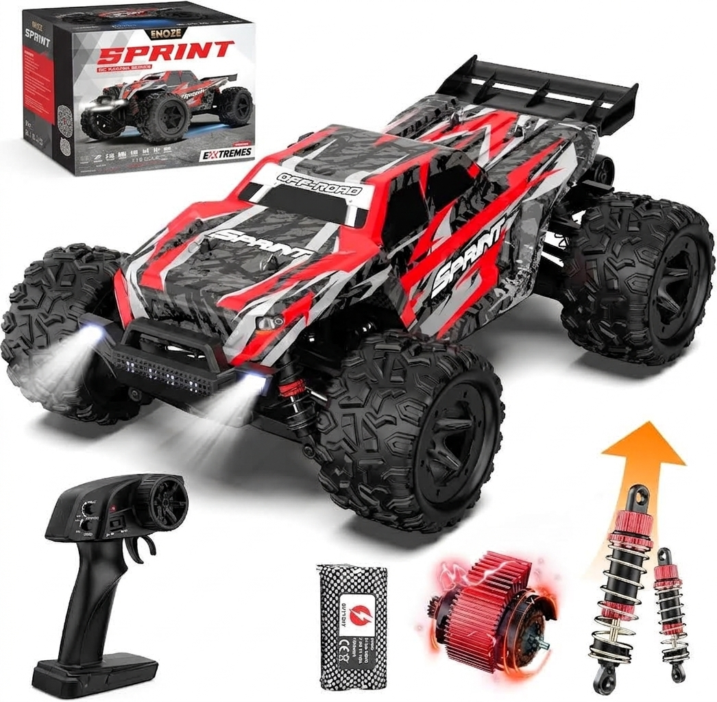 Drift Concept High Speed 40+KM/H RC Drift Remote Control Hobby Grade 4WD Truck Anti-Crash Toy Car All Terrains Rock Jeep Off Road Monster Vehicle Truck Crawler Rechargeable Batteries Included