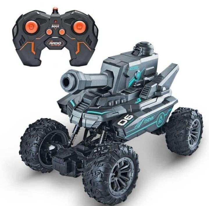 RC Tank Shooting Water Bullets Remote Control Car Toys Monster Truck with LED Light