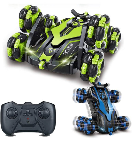 6 Wheels Stunt Car 360 Degree Spinning High Speed Telescopic Rotating Remote Control six Wheels Climbing rc Toy Drift Stunt car (6 Wheel Stunt Car)