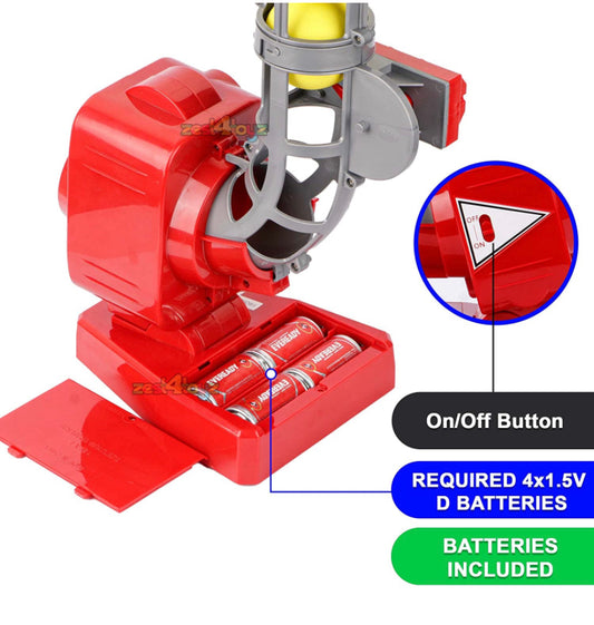 Electronic Baseball Pitcher for Kids with 5 Balls & Bat (Outdoor Batting Practice Set)